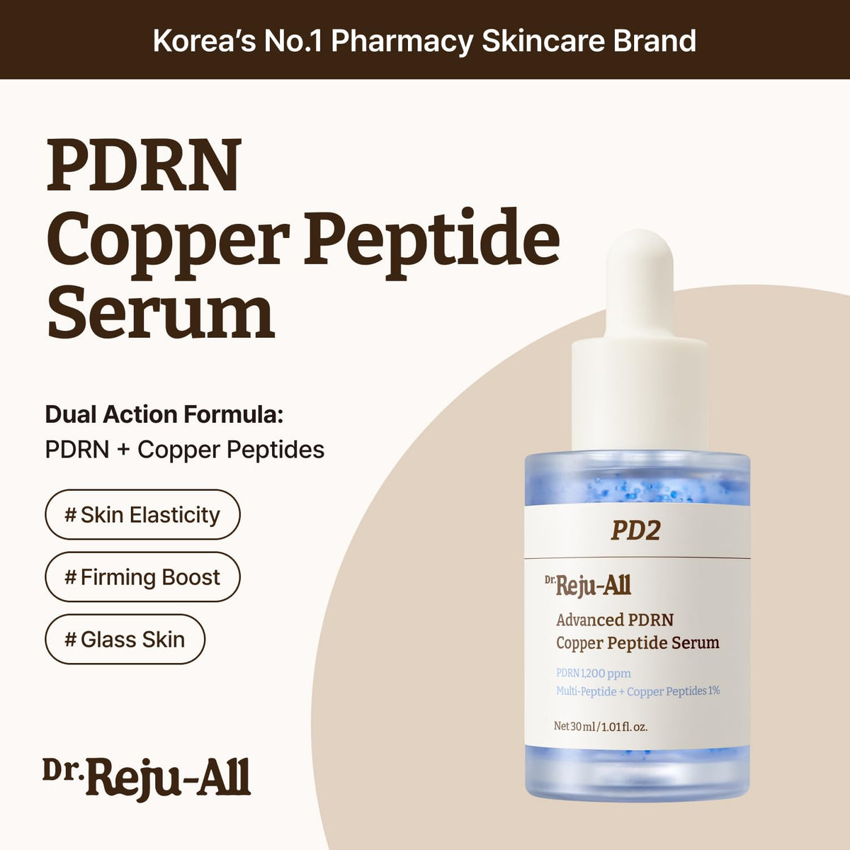 Dr Rejuall Copper peptide serum