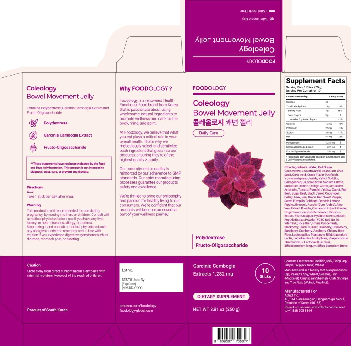 Foodology Coloeology Bowel Movement