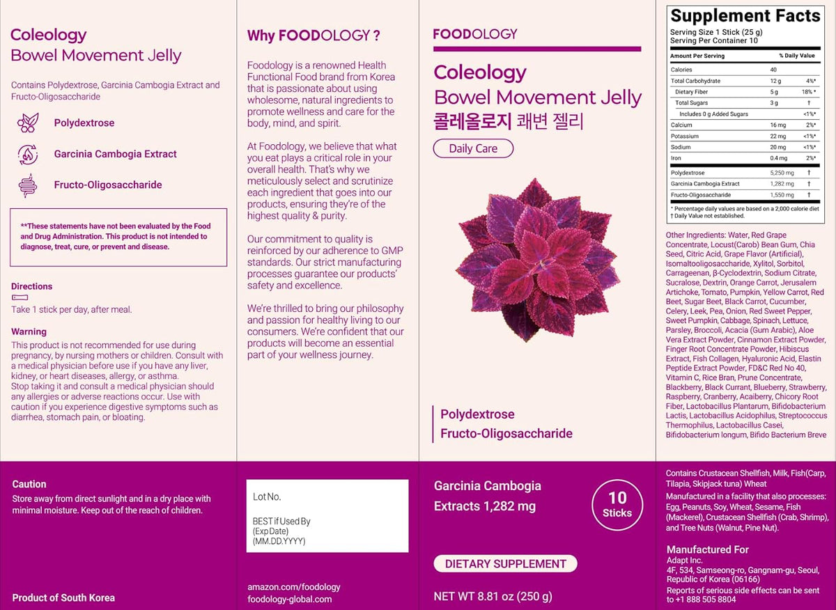 Foodology Coloeology Bowel Movement