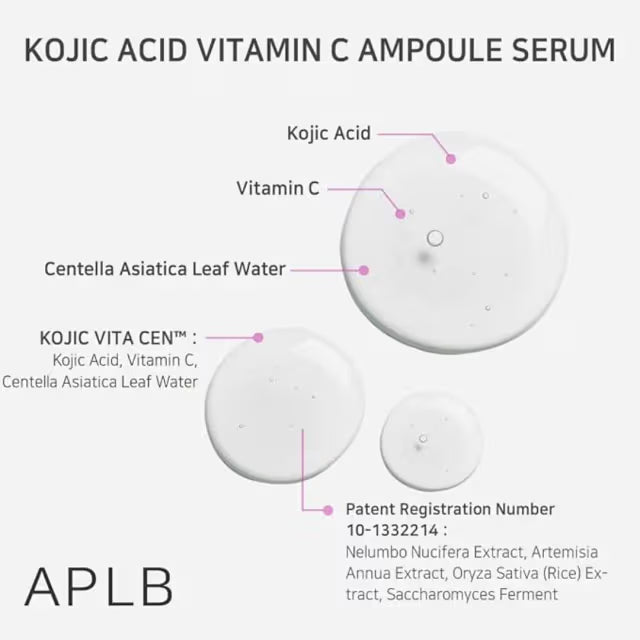 APLB Kojic Acid Vitamin C Ampoule Serum