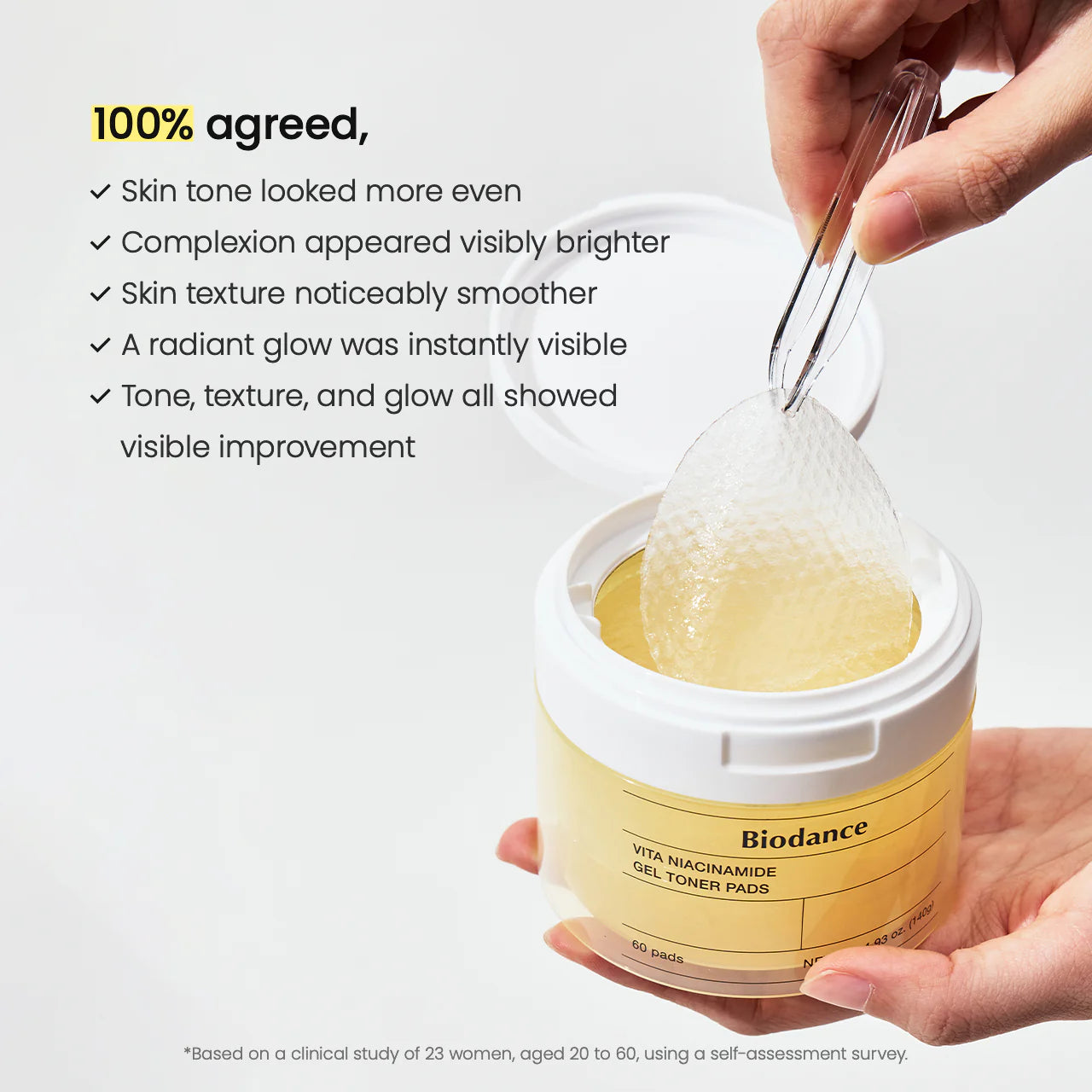 Biodance Vita Niacinamide Gel Toner Pads