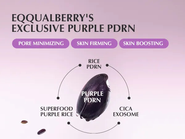 EQQUALBERRY Purple PDRN Pore Minimising Serum