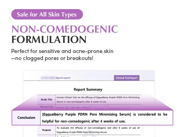 EQQUALBERRY Purple PDRN Pore Minimising Serum