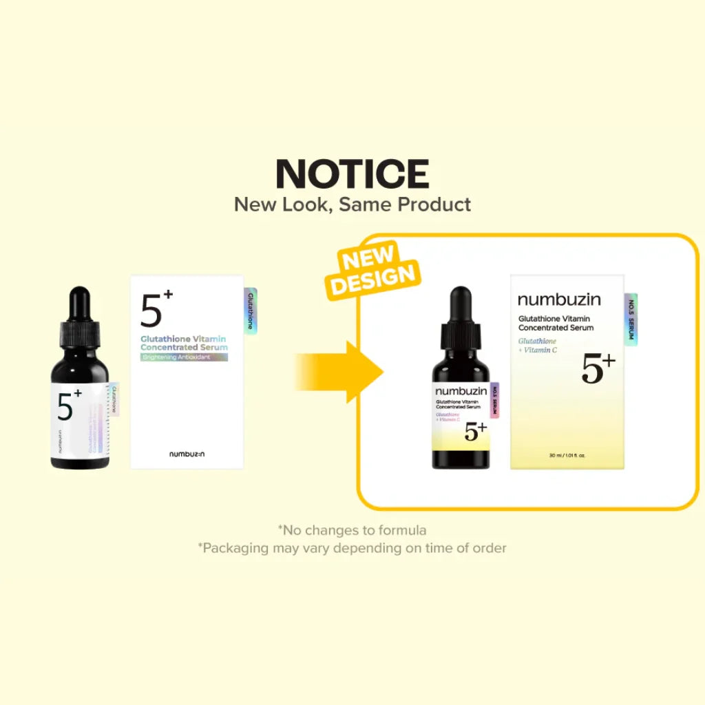 Numbuzin no. 5+ Glutathione vitamin concentrated serum
