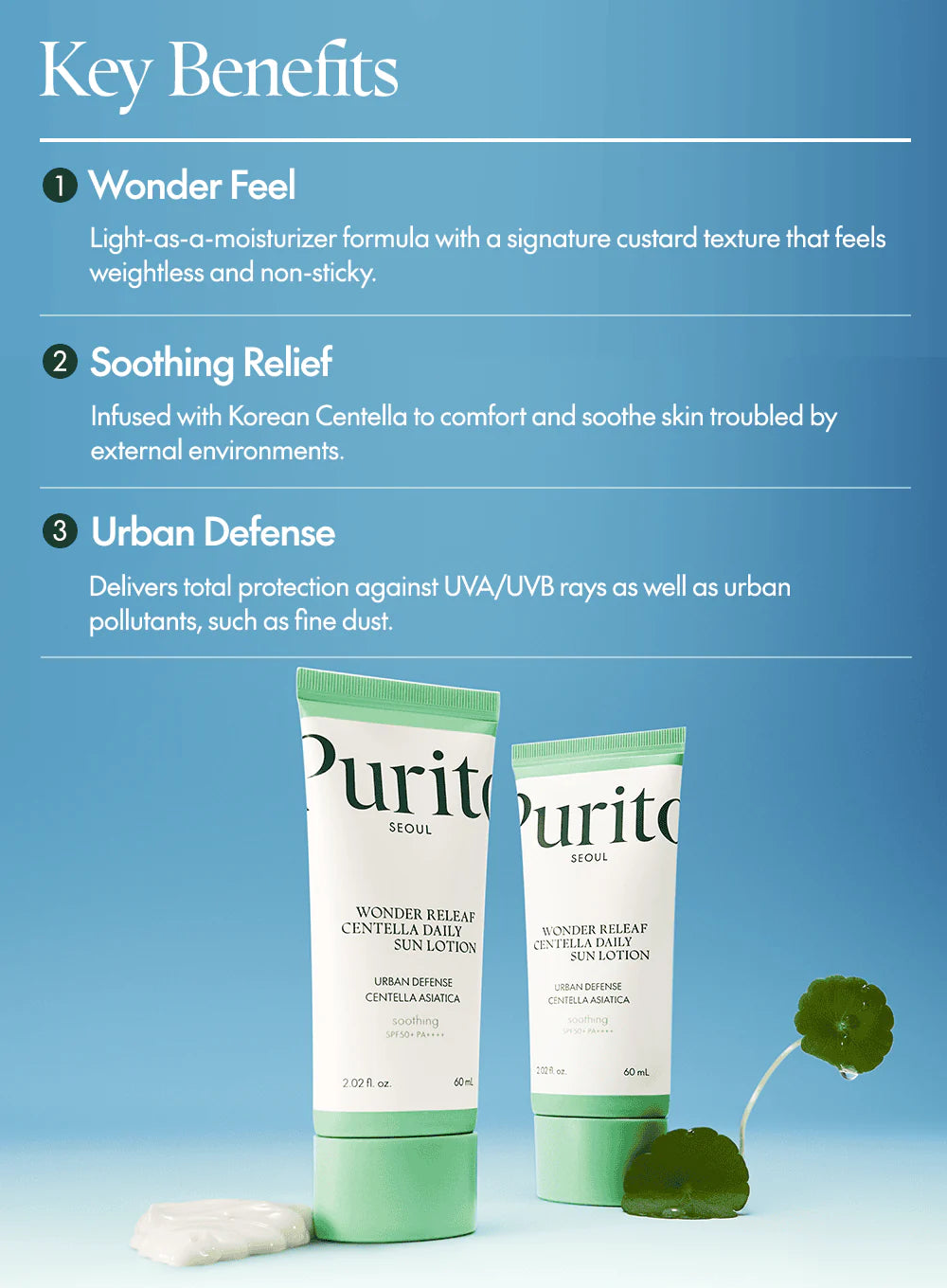 Purito SEOUL Wonder Releaf Centella Daily Sun Lotion