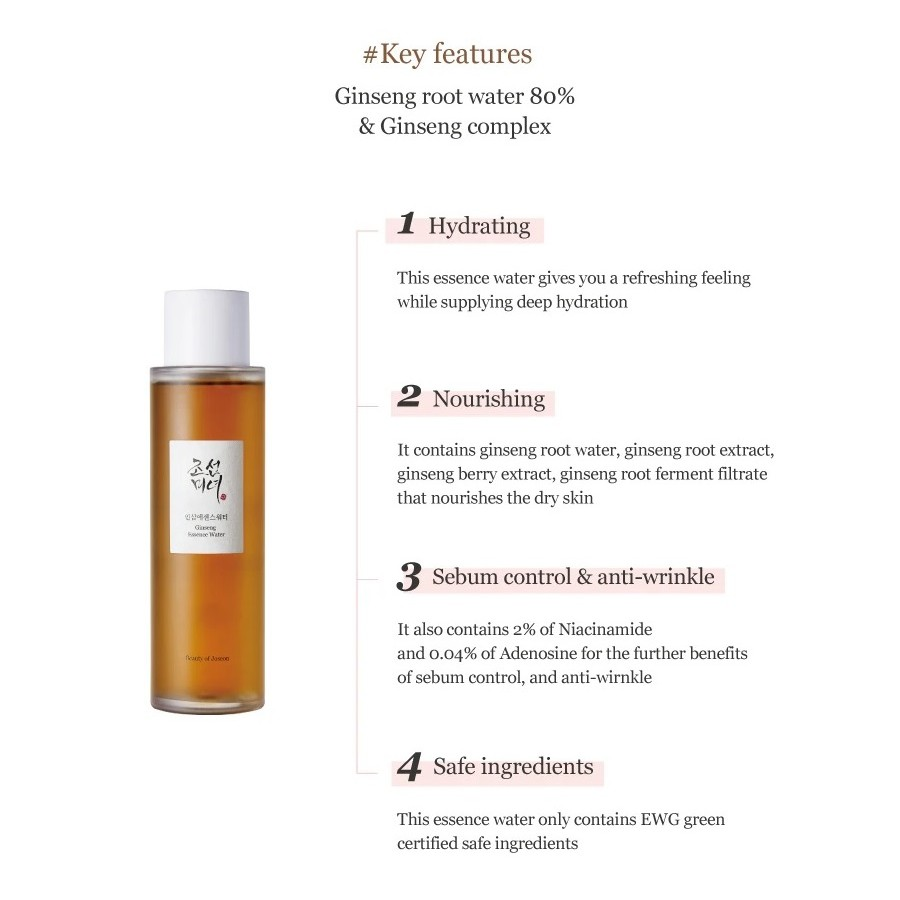 Beauty of Joseon Ginseng Essence Water